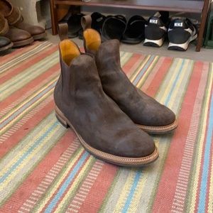 Viberg Chelsea Boots, Bitter Chocolate Suede